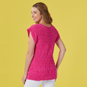 1223 Kenai Fjords - Sweater Knitting Pattern for Women in Valley Yarns Goshen
