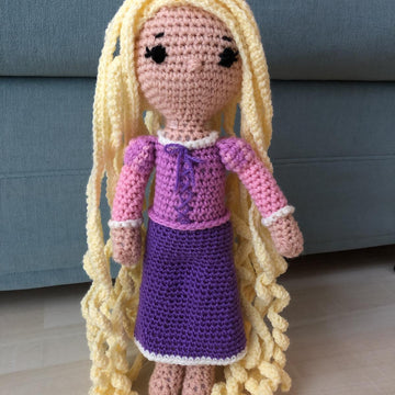 Rapunzel amigurumi doll