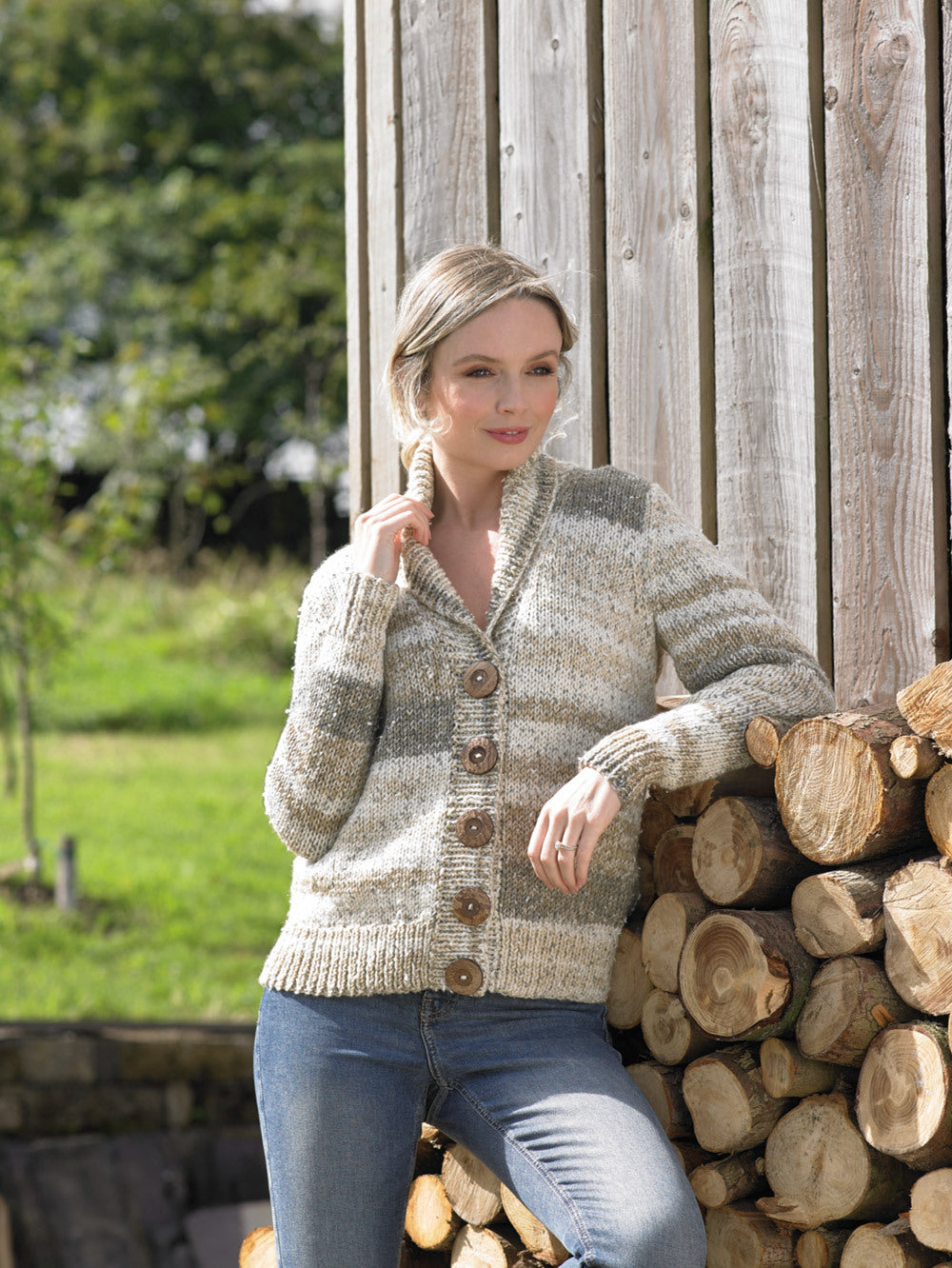 Jacket in James C. Brett Rustic Chunky - JB714 - Leaflet