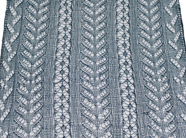 Rectangle lace shawl "Odile"