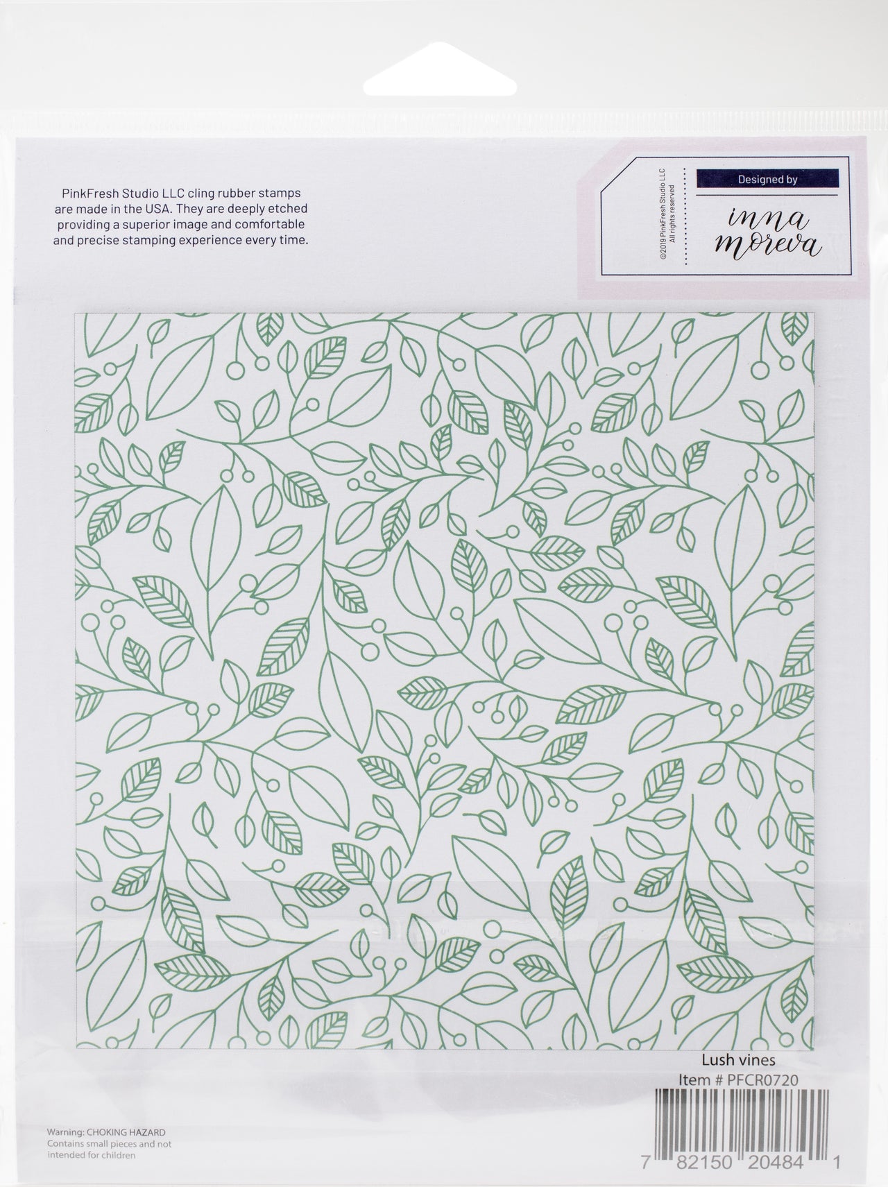 Pinkfresh Studio Cling Rubber Stamp Set 6"X6" - Lush Vines