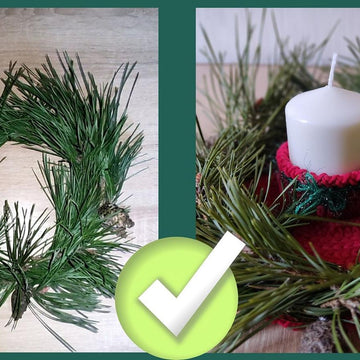 Candle Holder + Wreath