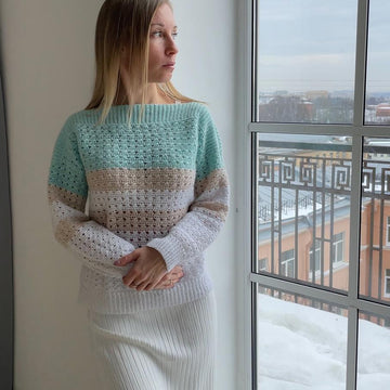 The Boatneck crochet jumper