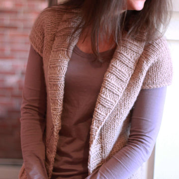 Abbi: shawl collar cardigan
