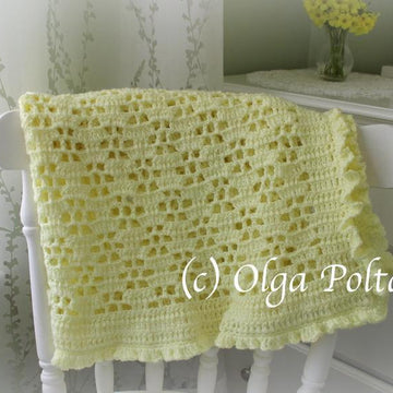Buttercups Baby Lace Blanket