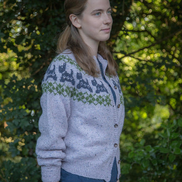 Fairisle Scottie Yoke Cardigan