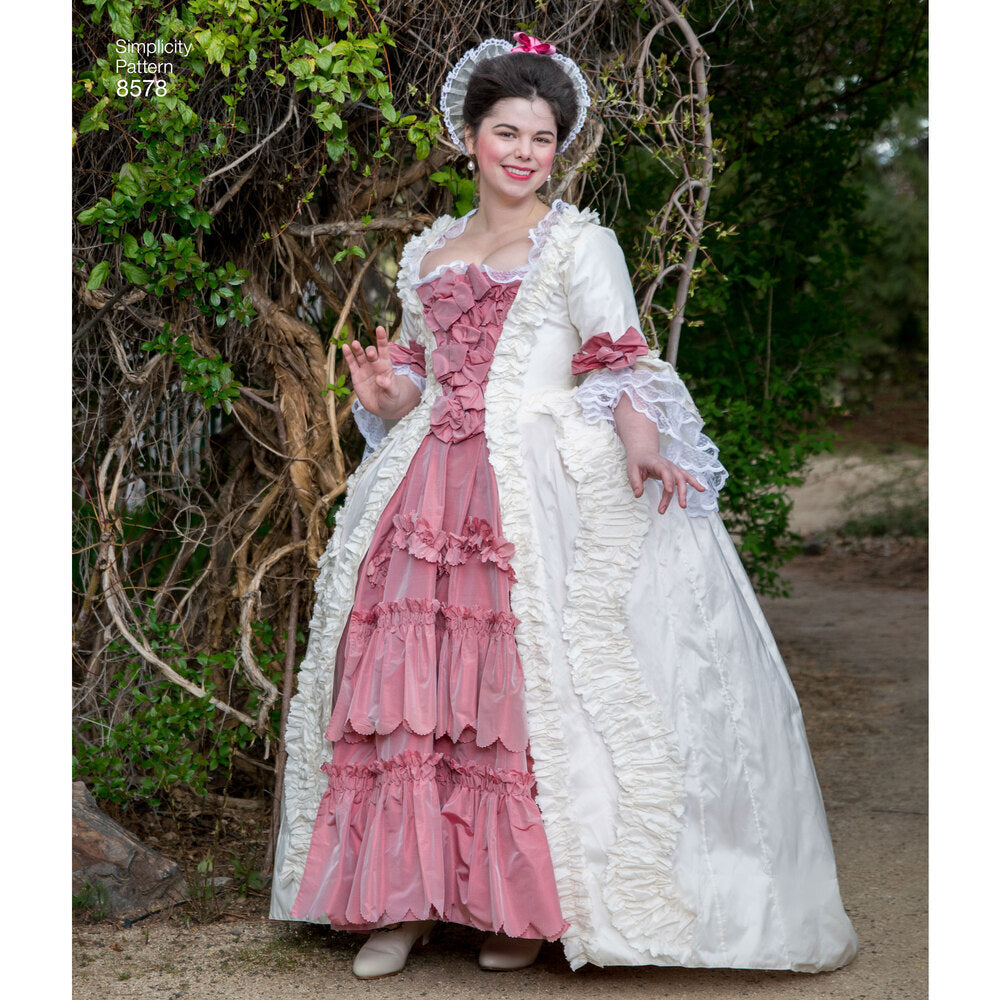 Simplicity 8578 Women's 18th Century Gown - Sewing Pattern