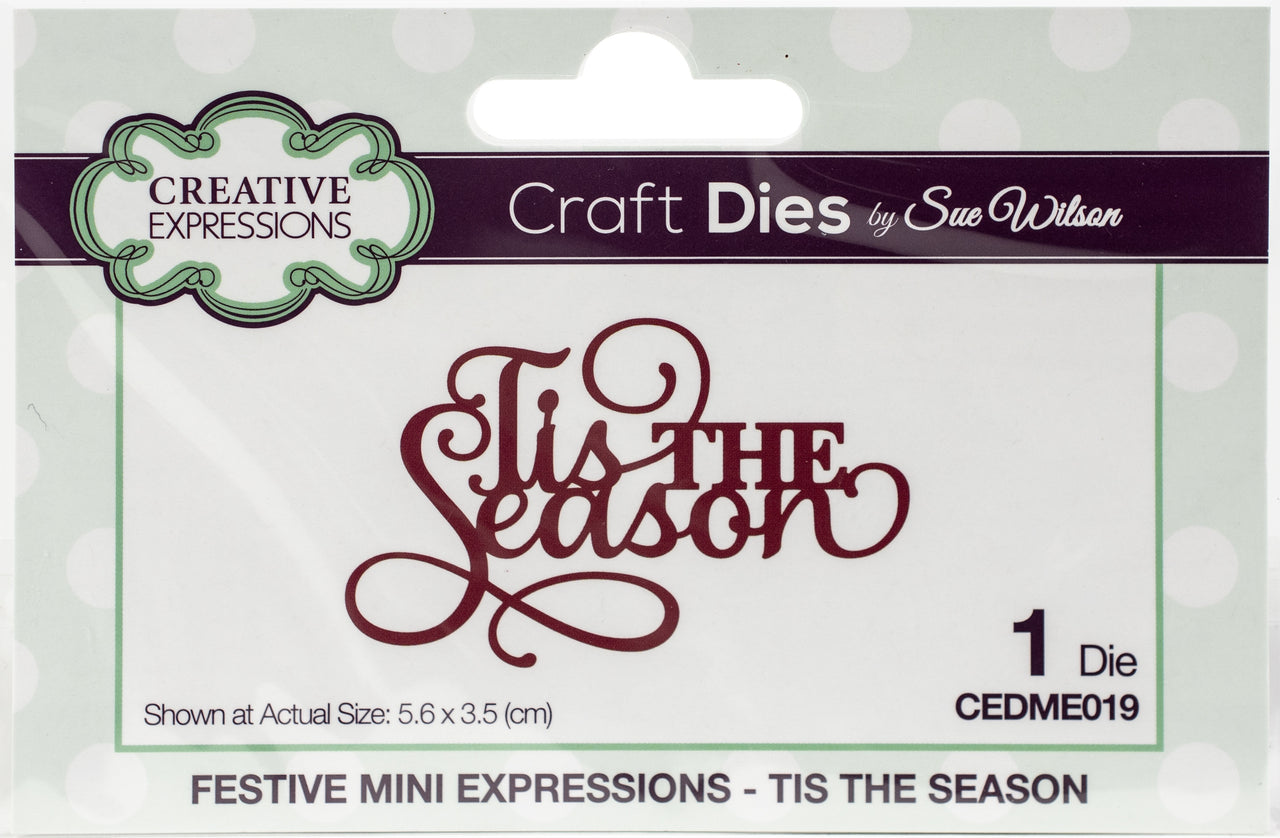 Creative Expressions Festive Craft Dies By Sue Wilson - Mini Expressions-Tis The Season