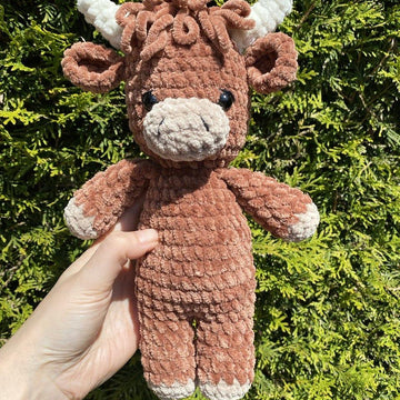 Jumbo and Small Highland Cow