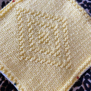 Knit and Purl Patchwork Blanket