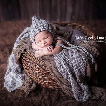 #10 Newborn knitted pixie hat