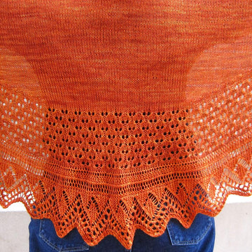 Alpine Edged Long Wingspan Shawl