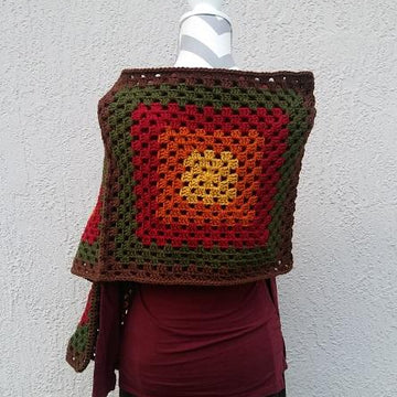 Granny Square Rectangle Shawl