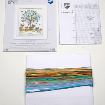 Vervaco In The Woods Cross Stitch Kit - 28cm x 35cm