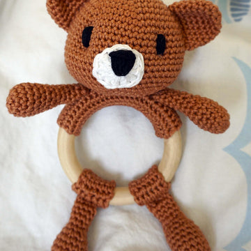 Crochet Pattern Baby Rattle Bear!