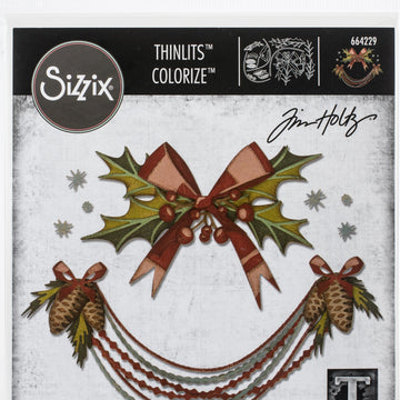 Sizzix Thinlits Dies By Tim Holtz 10/Pkg - Deck The Halls, Colorize