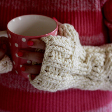 Cumulus Cabled Cowl, Hat & Cuffs