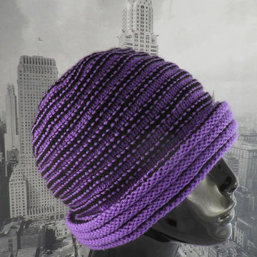 Reversible Double Cuff Beanie Hat