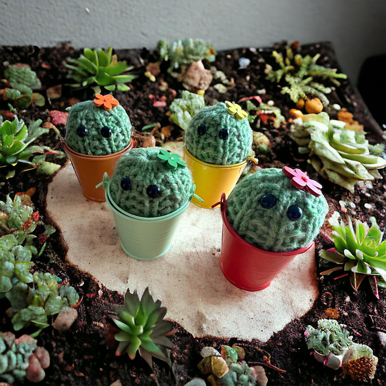Flora - Cute Cactus Knitting Pattern - PDF