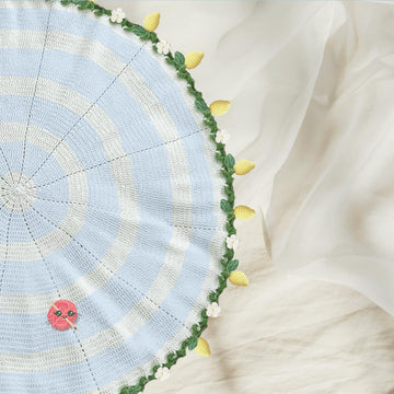 Lemon Flower Crochet Bouquet Blanket
