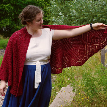 Ruby phoenix capelet