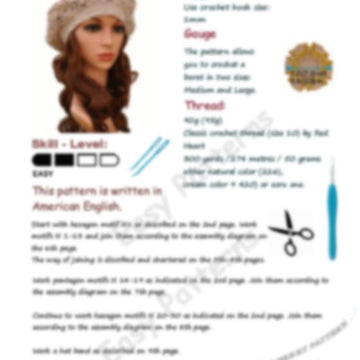 Irish lace beret