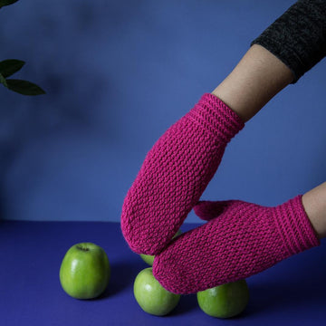 Warm hugs crochet mittens
