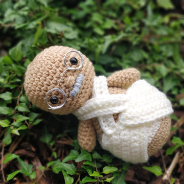 Iconic People Set 2 Merkel Darwin Marie Curie Gandhi Newton Cleopatra Einstein Queen Elizabeth II Amigurumi crochet