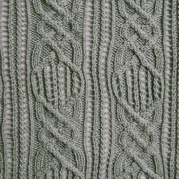 Sabae Cable Lace Shawl