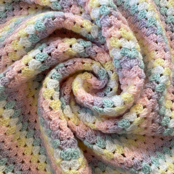 Candy Granny Square Blanket