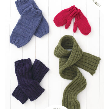 UKHKA 142 Chunky with Wool Mittens, Legwarmers and Scarf - UKHKA142pdf - Downloadable PDF