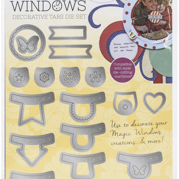 Angela Poole Designs Angela Poole Decorative Die Set - Magic Windows - Tabs