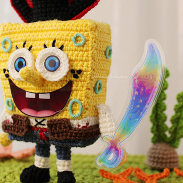 SpongeBob - Chibi Pirate Doll Amigurumi Pattern (PDF)