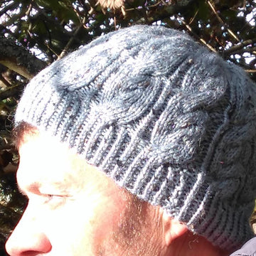 Men's hats cables and stripes