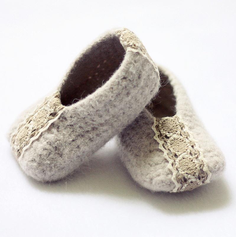Felted Ballet Flats (baby -...