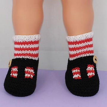 Baby Stripe Sock and T Bar Sandal Booties