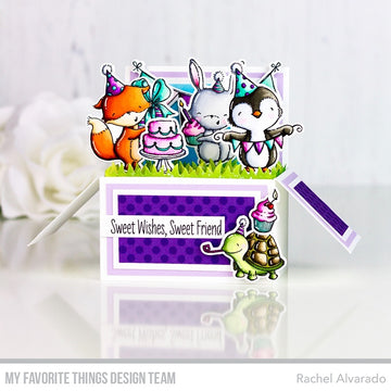 My Favorite Things Stacey Yacula Stamps 4"X8" - Sending Sweet Celebration Wishes