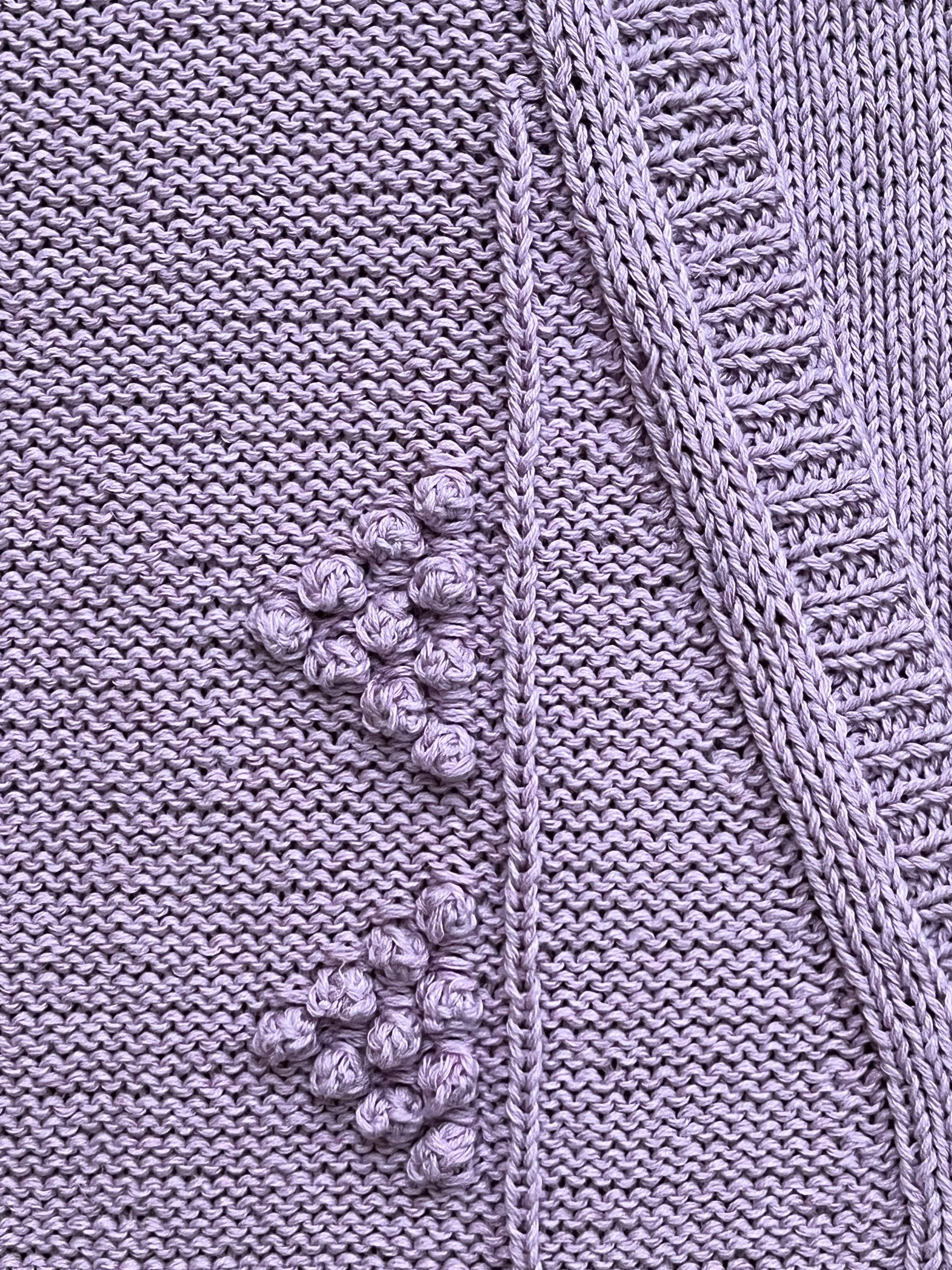 CARDIGAN WITH BOBBLE PANELS