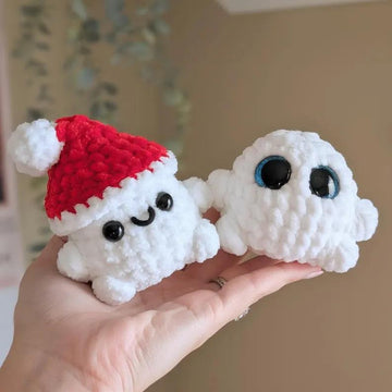 Crochet Snowball Buddies PDF Pattern 3in1 Bundle Snowman, Yeti, Snowball Christmas