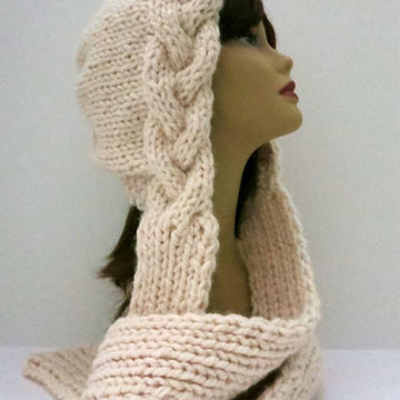 Snow Goddess Khione  Braid Hat