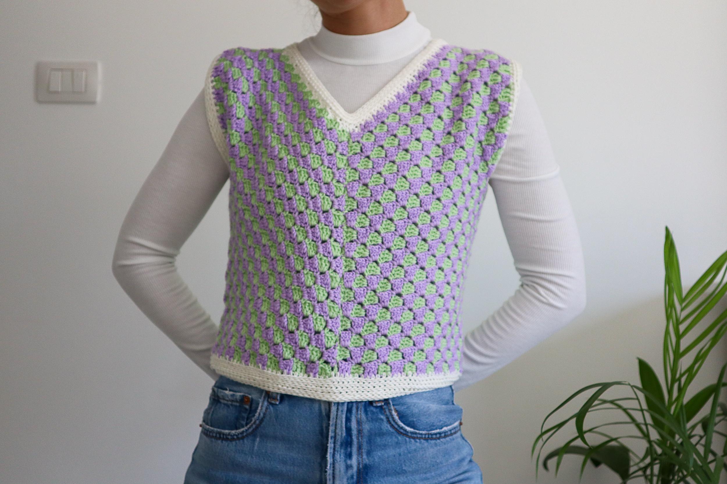 Corner to corner vest