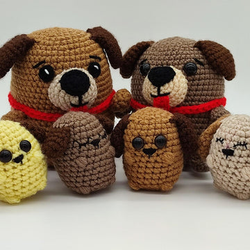 Amigurumi Dog & Puppy