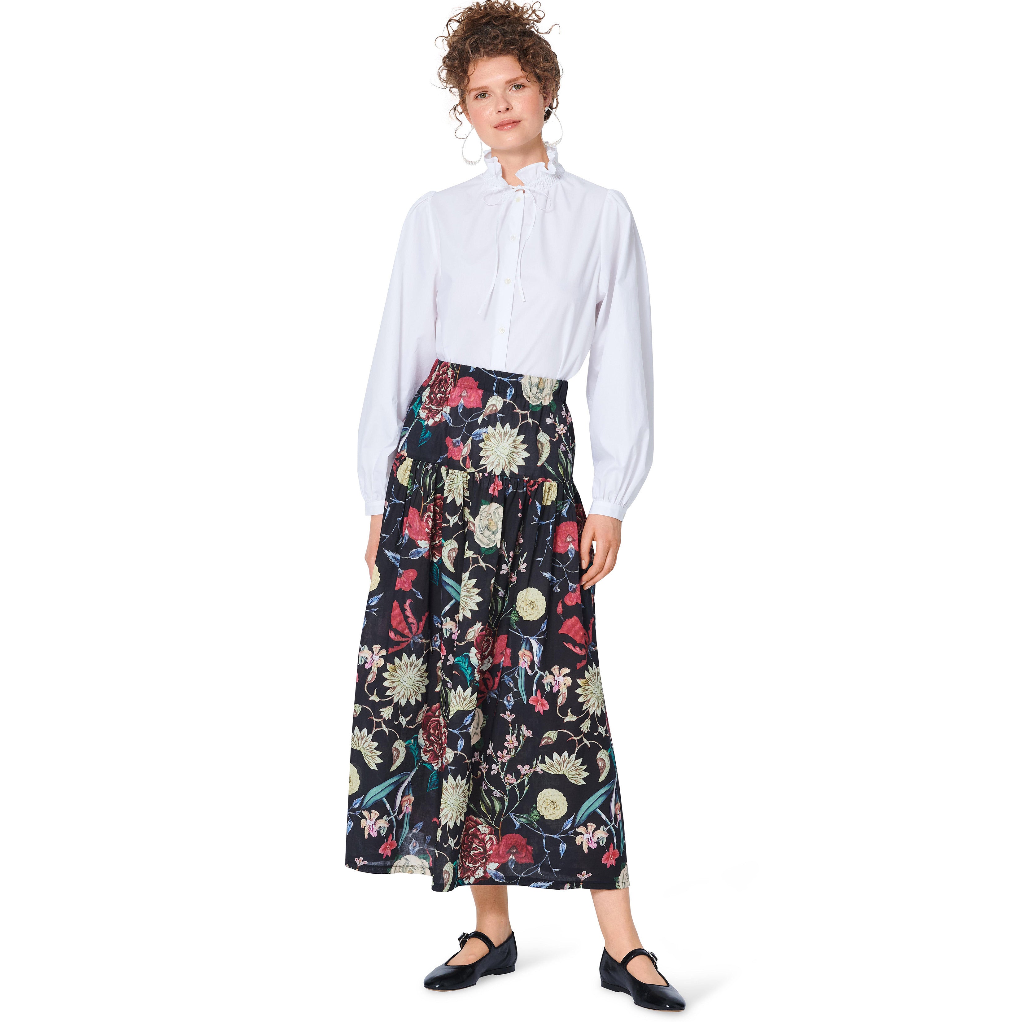 Burda Style Misses' Tiered Skirt with Elastic Waist B5978 - Sewing Pattern