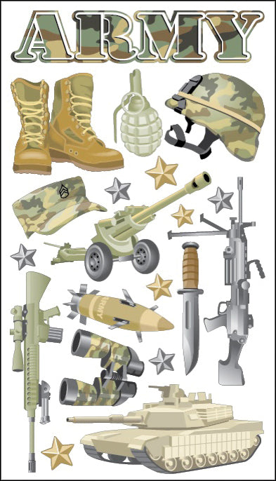 Sticko Stickers - Army