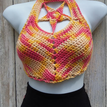 Shooting Star Halter Crop Top