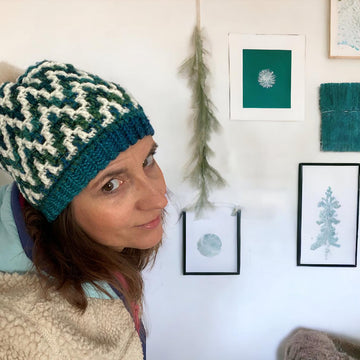 Chunky Mosaic Bobble Hat