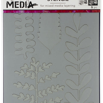 Ranger Dina Wakley Media Stencils 9"X6" - Branches Masks