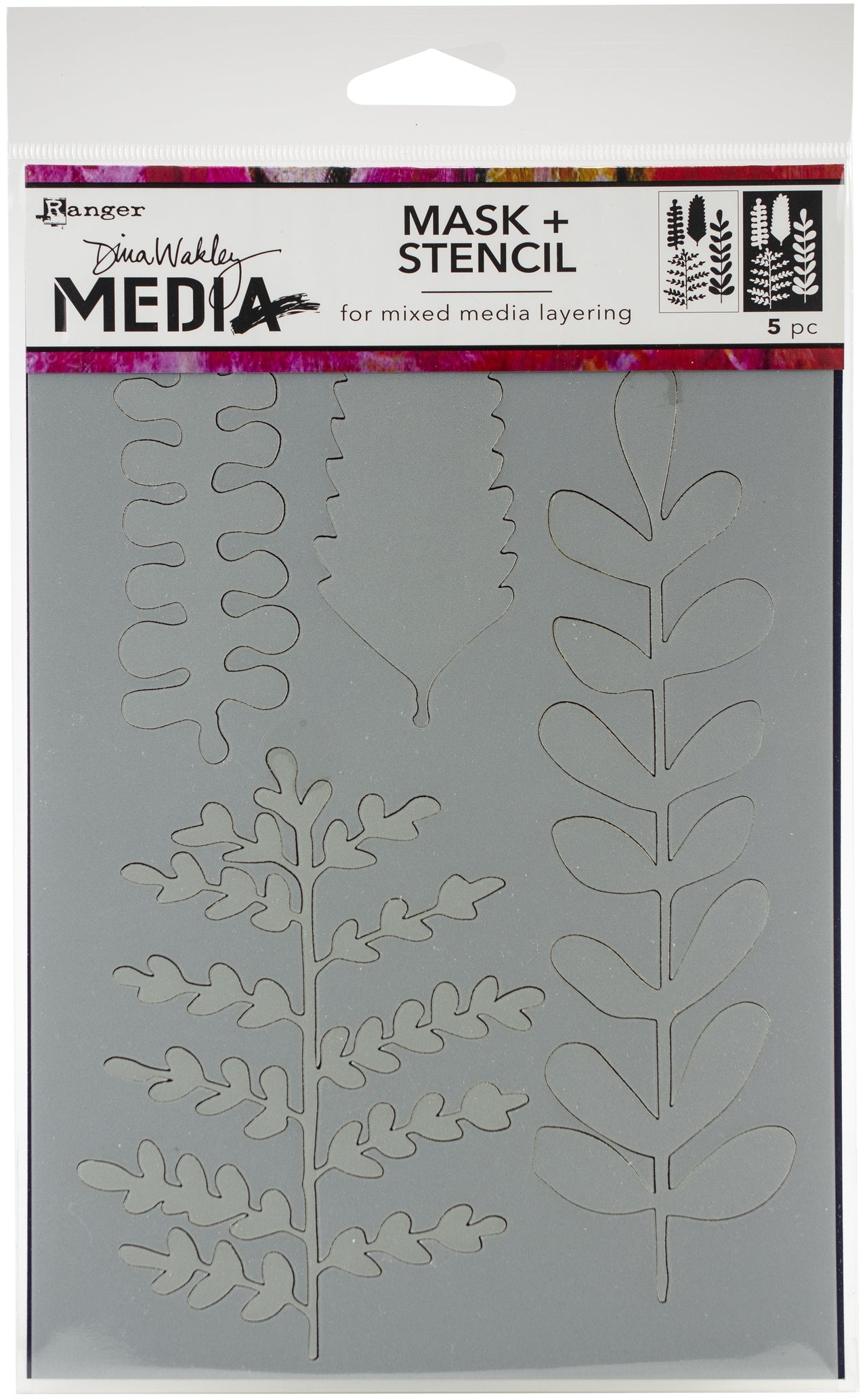 Ranger Dina Wakley Media Stencils 9"X6" - Branches Masks