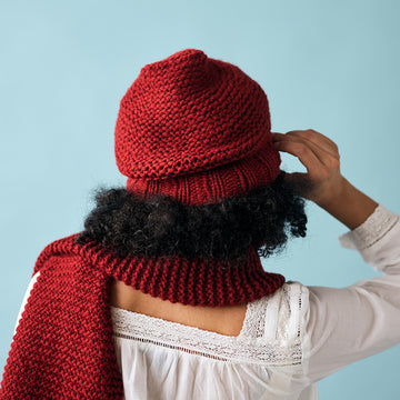 Sandbanks Hat and Scarf in Berroco Nuvola