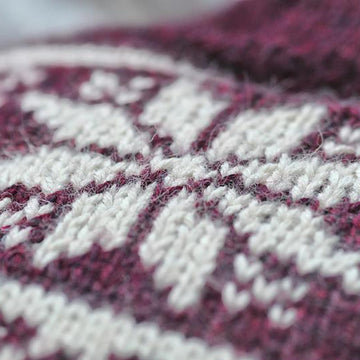 Fair Isle hot water bottle cozy